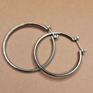 Silver Hoop Earrings